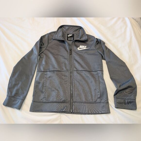 Nike Other - Nike | Size 7 | Gray Long Sleeve Zip Up Collared Jacket With Pockets & Nike Logo